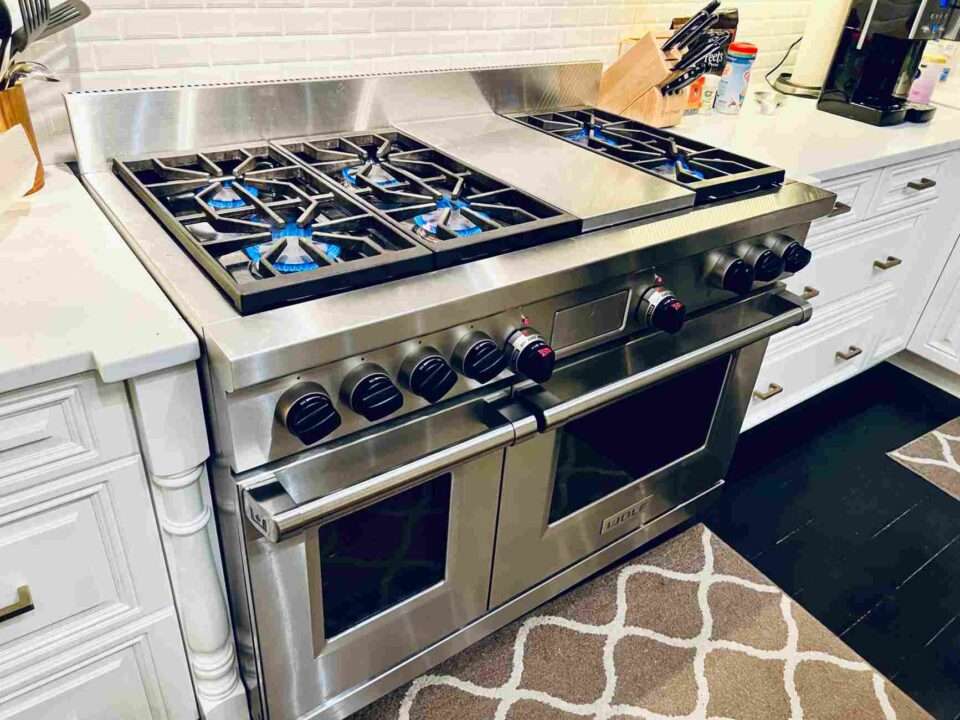 Wolf stove range showcased for premium kitchen appliance solutions in Chicago