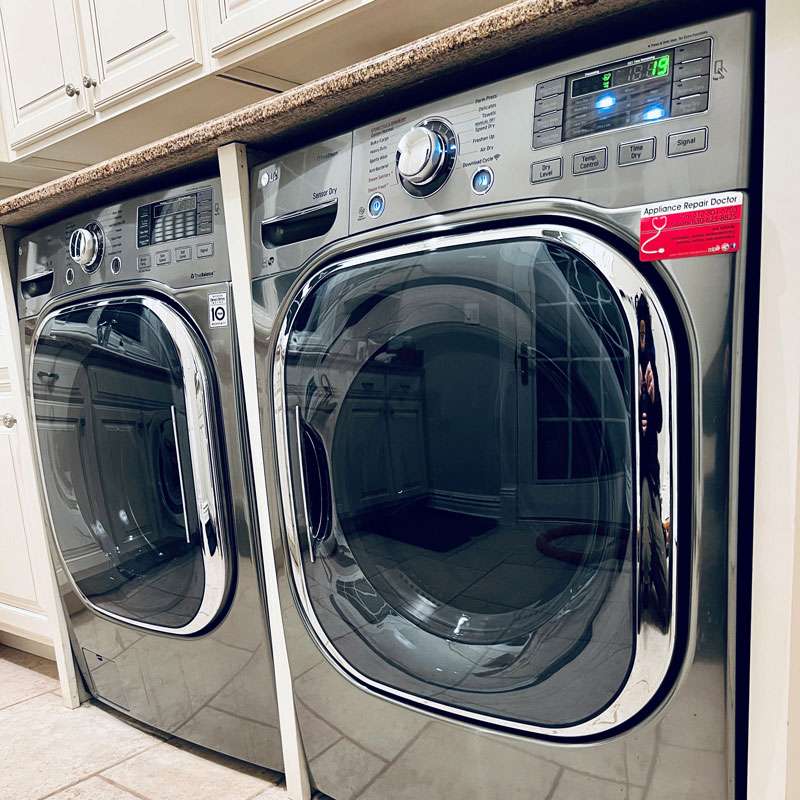 Front-load washer and dryer repair in Chicago & Suburbs, IL, laundry room